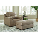 Maderla - Pebble - 2 Pc. - Chair, Ottoman-Washburn's Home Furnishings