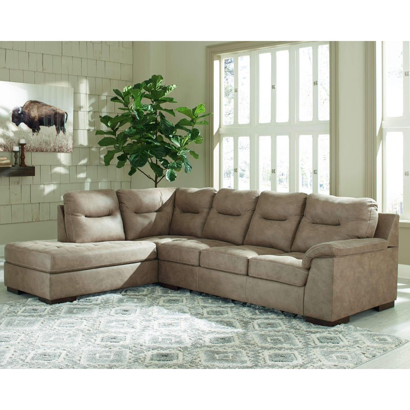 Maderla - Pebble - Left Arm Facing Chaise 2 Pc Sectional-Washburn's Home Furnishings