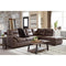 Maderla - Walnut - Left Arm Facing Sofa 2 Pc Sectional-Washburn's Home Furnishings