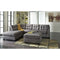 Maier - Charcoal - Left Arm Facing Chaise Sleeper Sectional-Washburn's Home Furnishings