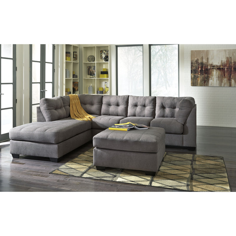 Maier - Gray Dark - Laf Chaise & Raf Sofa Sectional-Washburn's Home Furnishings