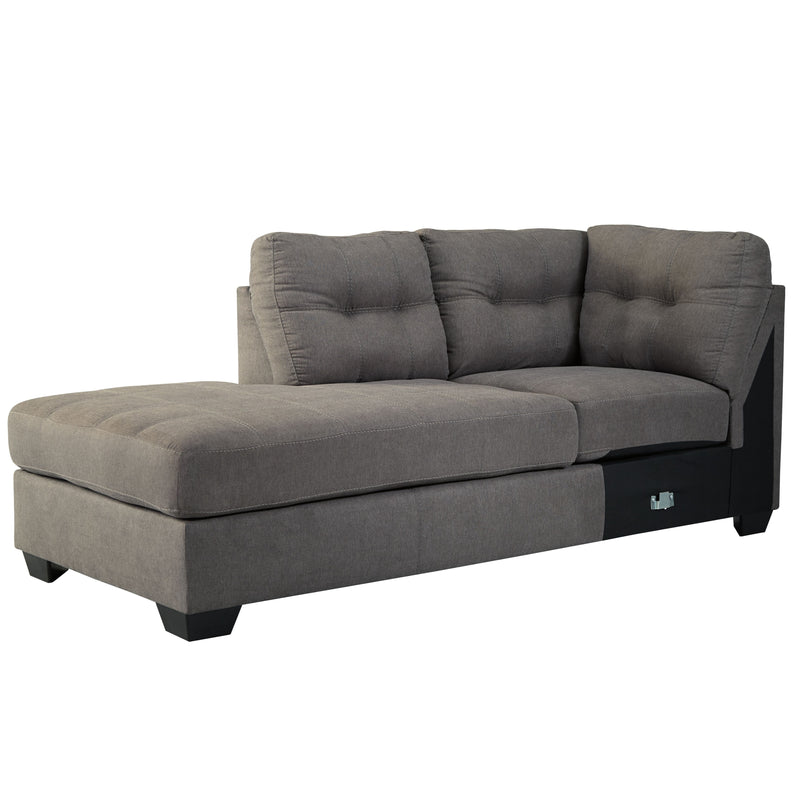 Maier - Gray Dark - Laf Chaise & Raf Sofa Sectional-Washburn's Home Furnishings