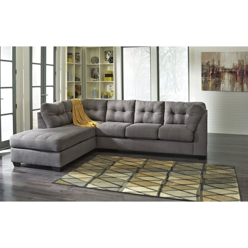 Maier - Gray Dark - Laf Chaise & Raf Sofa Sectional-Washburn's Home Furnishings