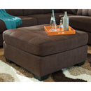 Maier - Walnut - Oversized Accent Ottoman-Washburn's Home Furnishings