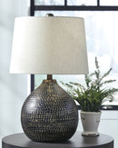 Maire - Black/gold Finish - Metal Table Lamp (1/cn)-Washburn's Home Furnishings