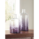 Maleah - Purple - Vase Set (2/cn)-Washburn's Home Furnishings