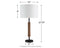 Maliny - Black/brown - Wood Table Lamp (2/cn)-Washburn's Home Furnishings