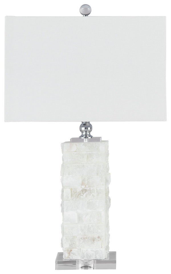 Malise - White - Alabaster Table Lamp (1/cn)-Washburn's Home Furnishings