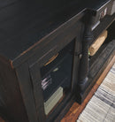 Mallacar - Black - Xl Tv Stand W/fireplace Option-Washburn's Home Furnishings