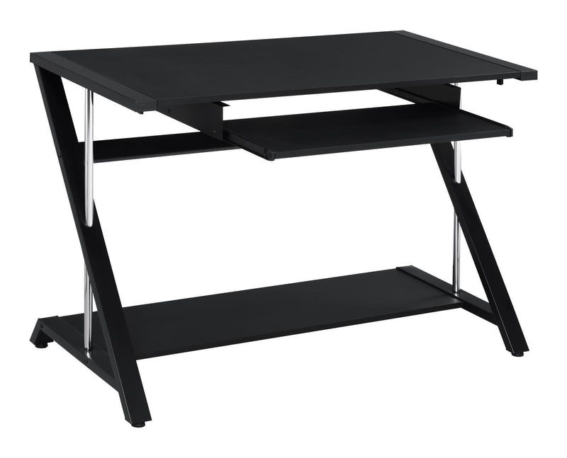 Mallet - Computer Desk - Black-Washburn's Home Furnishings