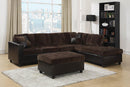 Mallory - Sectional - Ottoman - Dark Chocolate-Washburn's Home Furnishings