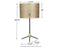 Mance - Gray/brass Finish - Metal Table Lamp (1/cn)-Washburn's Home Furnishings