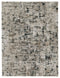 Mansville - White / Black / Gray - Large Rug-Washburn's Home Furnishings