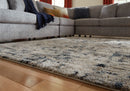 Mansville - White / Black / Gray - Medium Rug-Washburn's Home Furnishings