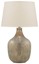 Mari - Gray/gold Finish - Glass Table Lamp (1/cn)-Washburn's Home Furnishings