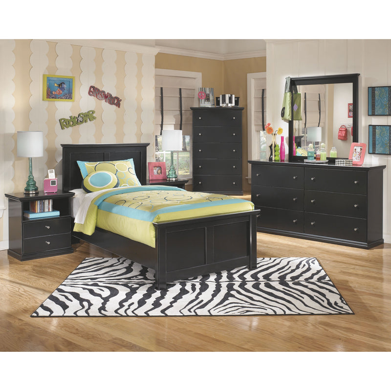 Maribel - Black - Five Drawer Chest-Washburn's Home Furnishings