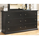 Maribel - Black - Six Drawer Dresser-Washburn's Home Furnishings