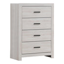 Marion - 4-drawer Chest Coastal - White-Washburn's Home Furnishings