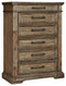 Markenburg - Brown - Six Drawer Chest-Washburn's Home Furnishings