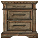 Markenburg - Brown - Three Drawer Night Stand-Washburn's Home Furnishings