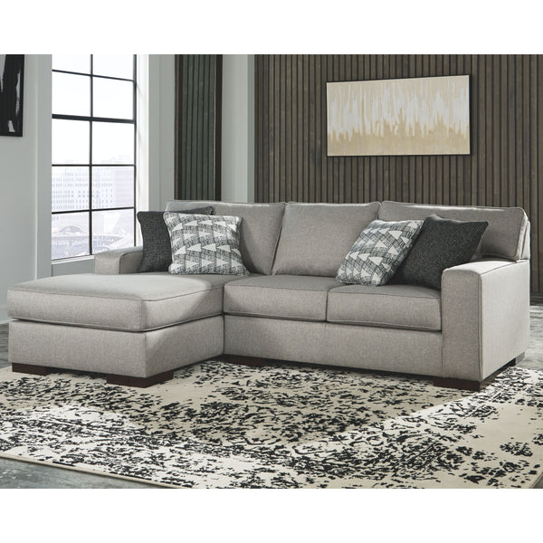 Marsing Nuvella - Slate - Left Arm Facing Chaise 2 Pc Sectional-Washburn's Home Furnishings