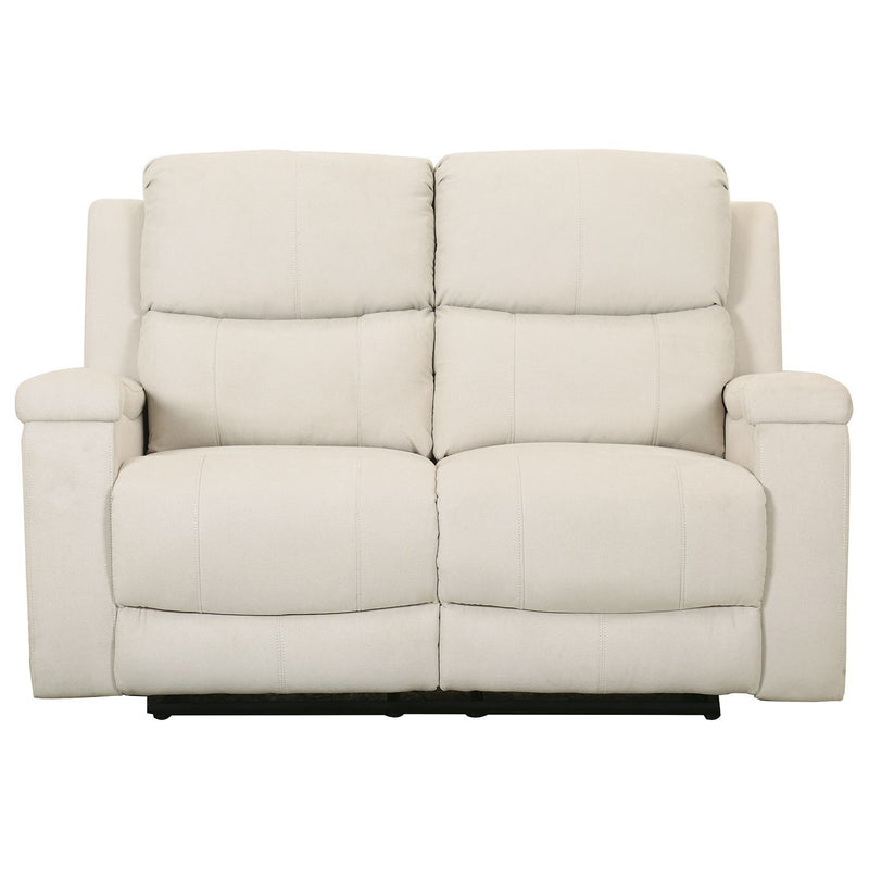 Marwood - Cream - Reclining Loveseat-Washburn's Home Furnishings