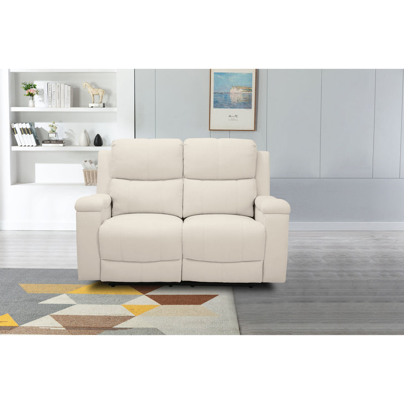 Marwood - Cream - Reclining Loveseat-Washburn's Home Furnishings