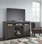 Mayflyn - Charcoal - Lg Tv Stand W/fireplace Option-Washburn's Home Furnishings