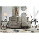 Mccade - Cobblestone - Dbl Rec Loveseat W/console-Washburn's Home Furnishings