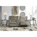 McCade - Cobblestone - DBL Rec Loveseat w/Console-Washburn's Home Furnishings