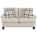 Meggett - Linen - Loveseat-Washburn's Home Furnishings