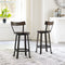 Melenski - Grayish Brown/black - Swivel Barstool (2/cn)-Washburn's Home Furnishings