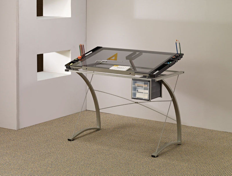 Melo - Writing Desk - Gray-Washburn's Home Furnishings