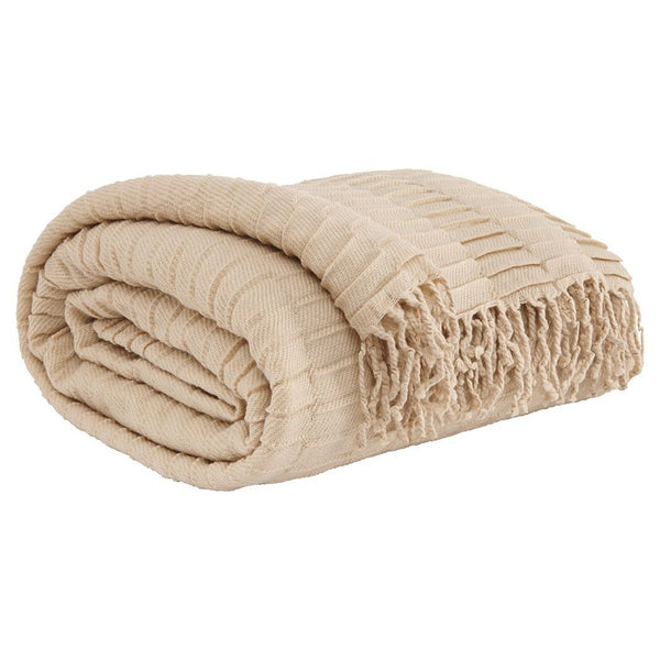 Mendez - Sand - Throw (3/cs)-Washburn's Home Furnishings