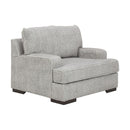 Mercado - Pewter - 2 Pc. - Chair And A Half With Ottoman-Washburn's Home Furnishings