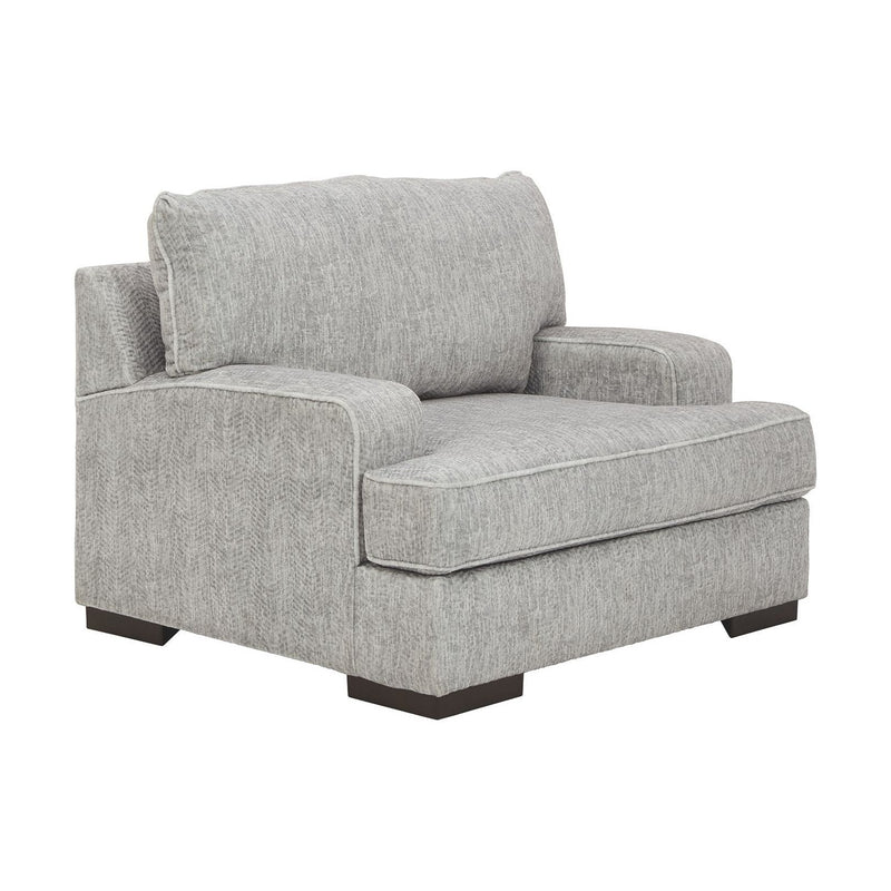 Mercado - Pewter - 2 Pc. - Chair And A Half With Ottoman-Washburn's Home Furnishings