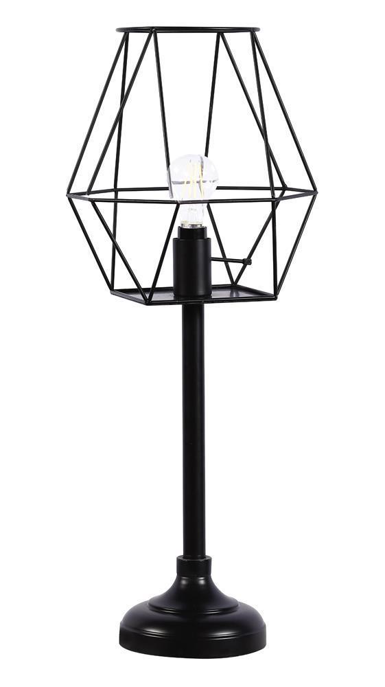 Metal Open Shade Table Lamp - Black-Washburn's Home Furnishings