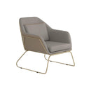 Metal Sled Leg Accent Chair - Beige-Washburn's Home Furnishings