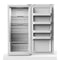 Midea 21 Cu Ft Upright Convertible Freezer in White-Washburn's Home Furnishings