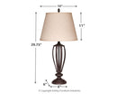 Mildred - Bronze Finish - Metal Table Lamp (2/cn)-Washburn's Home Furnishings