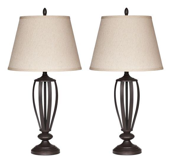 Mildred - Bronze Finish - Metal Table Lamp (2/cn)-Washburn's Home Furnishings