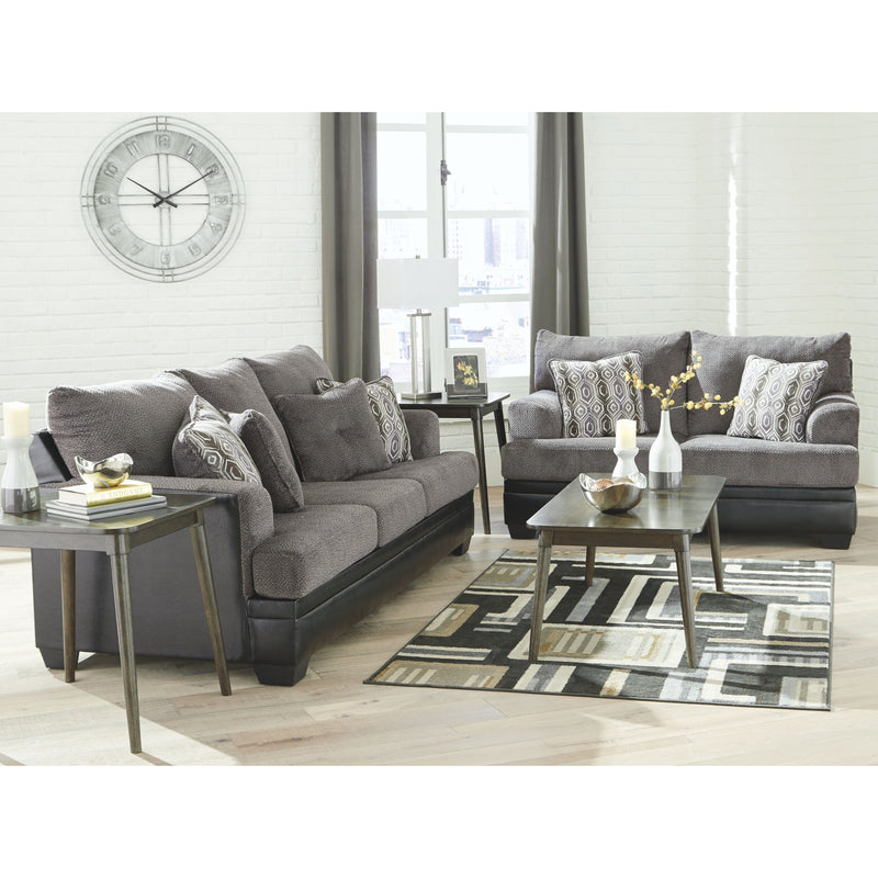 Millingar - Smoke - Loveseat-Washburn's Home Furnishings