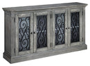 Mirimyn - Antique Gray - Accent Cabinet - Rustic Finish-Washburn's Home Furnishings