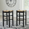 Mirimyn - Black - Bar Height Bar Stool (set Of 2)-Washburn's Home Furnishings