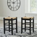 Mirimyn - Black - Stool (2/cn)-Washburn's Home Furnishings