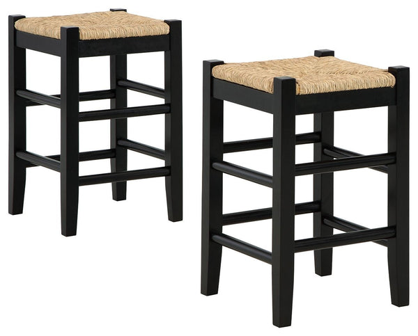 Mirimyn - Black - Stool (2/cn)-Washburn's Home Furnishings