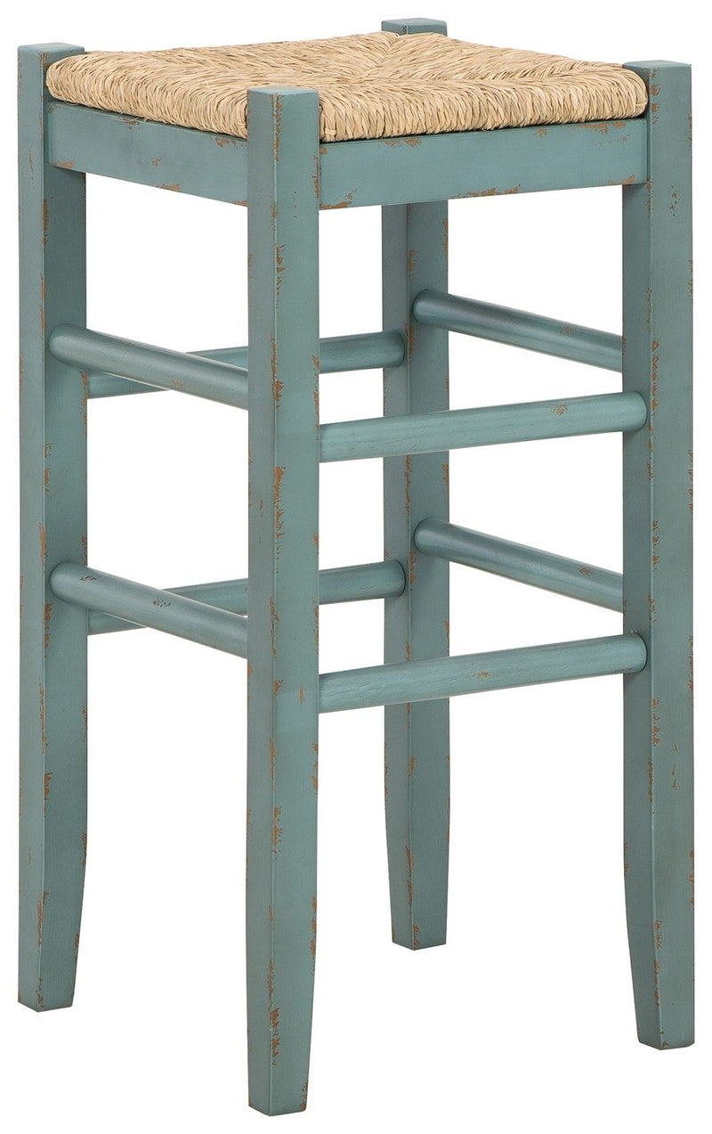 Mirimyn - Teal - Bar Height Bar Stool (set Of 2)-Washburn's Home Furnishings