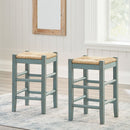 Mirimyn - Teal - Stool (2/cn)-Washburn's Home Furnishings