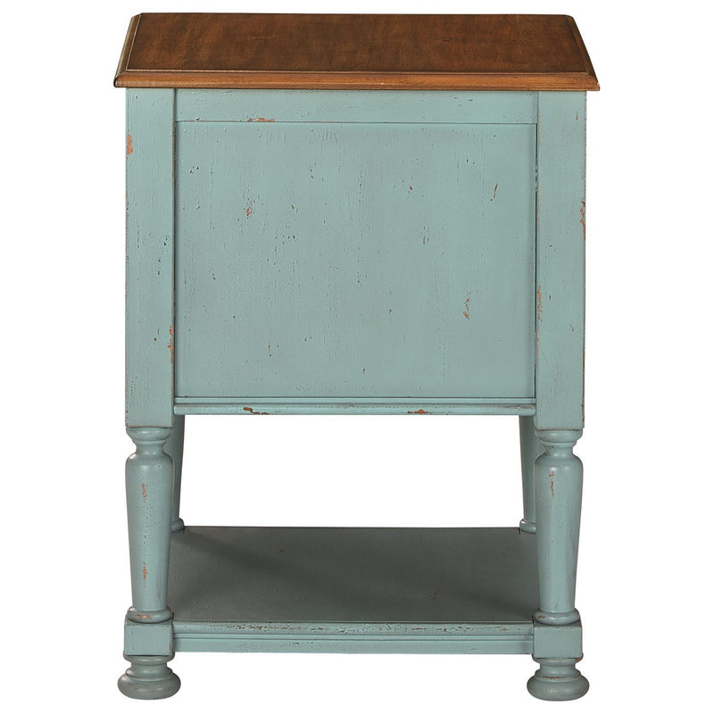 Mirimyn - Teal/brown - Accent Cabinet-Washburn's Home Furnishings