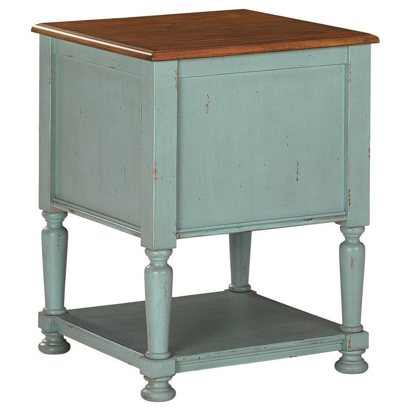 Mirimyn - Teal/brown - Accent Cabinet-Washburn's Home Furnishings